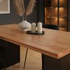 HOME DELUXE Esstisch Eiche geölt DOMELA Schwarz - 180 x 90 cm Bild 3