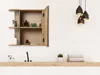 Vente-unique - CIMAHI Wandmöbel Badezimmer Holz, Platte Beige - B 20 cm x H 65 cm x L 65 cm Bild 5
