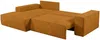 Vente-unique - AMELIA Sofa SamtStoff Orange - B 167 cm x H 85 cm x L 267 cm Bild 5