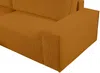 Vente-unique - AMELIA Sofa SamtStoff Orange - B 167 cm x H 85 cm x L 267 cm Bild 5