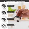Gewürzgläser Borosilikatglas Drehdeckel 150ml Gewürzdosen 4 Gewürzlöcher Bild 3