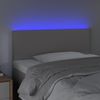 LED Kopfteil, Bettkopfteil, Minimalistisch Grau 90x5x78/88 cm Kunstleder Bild 3