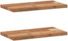 vidaXL Schweberegale 2 Stk. 40x20x2 cm Massivholz Akazie Ölbehandelt 3279496 Bild 2