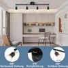 ZMH LED Deckenstrahler 4 Flammig Wohnzimmer - Schwarz Deckenleuchte Modern Deckenlampe GU10 Deckenspot Schwenkbar 330°Drehbar Spot Strahler Decke Schlafzimmer Küche Flur Ohne Leuchtmittel Bild 2