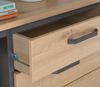 Sideboard >TRONDHEIM< 4 Schübe, Artisan Eiche Dekor/ Schwarz Eiche - 177,4x81,3x41cm (B/H/T) Bild 4