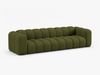 Micadoni Modulares Sofa Lupine 4-Sitzer Boucle Baloo Dunkel-Olivgrün Bild 2