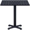 vidaXL Gartentisch Schwarz 80x80x75 cm 49470 Bild 3