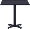 vidaXL Gartentisch Schwarz 80x80x75 cm 49470 Bild 2