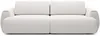 Vente-unique - MONELIA Sofa Stoff Weiß - B 106 cm x H 81 cm x L 260 cm Bild 2