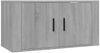 vidaXL 2-tlg. TV-Schrank-Set Grau Sonoma Holzwerkstoff 3188412 Bild 4
