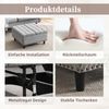 Flieks Sitzhocker mit Stauraum, multifunktional 75 x 75 x 41cm, PU, Grau Bild 5