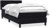 vidaXL Boxspringbett mit Matratze Schwarz 90x210 cm Samt 3317933 Bild 2