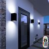 RGB LED Wandlampe, Aluminium schwarz H 15 cm Bild 3