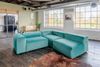 KAWOLA Sofa MIA Modulares Sofa 8-tlg. Velvet grün 72 x 120 x 418 cm Bild 2