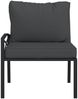 vidaXL Gartenstühle mit Grauen Kissen 2 Stk. 62x75x79 cm Stahl 362716 Bild 4