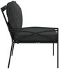 vidaXL Gartenstühle mit Grauen Kissen 2 Stk. 62x75x79 cm Stahl 362716 Bild 5