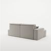Ecksofa Schlafsofa Sofa VENEDIG Stoff Salvador Hellgrau Ottomane Links Bild 5