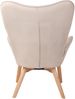 CLP Lounger Durham Stoff mit Buchenholz Gestell,creme Bild 3