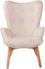 CLP Lounger Durham Stoff mit Buchenholz Gestell,creme Bild 5