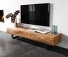 Lowboard New Live-Edge 175 cm Akazie Natur 4 Türen Kufe Metall Schwarz Bild 1