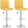 vidaXL Barhocker 2 Stk. Senfgelb Stoff [334246] Bild 2