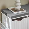 SoBuy FSR30-W Schuhbank, MDF, Lackiert, Weiß, 100 x 46 x 36 cm Bild 4