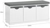 SoBuy FSR30-W Schuhbank, MDF, Lackiert, Weiß, 100 x 46 x 36 cm Bild 3