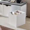 SoBuy FSR30-W Schuhbank, MDF, Lackiert, Weiß, 100 x 46 x 36 cm Bild 5