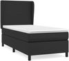 vidaXL Boxspringbett mit Matratze Schwarz 100x200 cm Kunstleder 3128895 Bild 2
