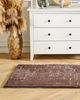 Kunstfellteppich Kaninchen braun 80 x 150 cm Shaggy THATTA Bild 3