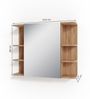 Badspiegelschrank Fynn Goldkraft Eiche 79.6 x 64 cm Vicco Bild 3