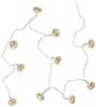Lights4fun LED-Lichterkette 10er LED Lichterkette silberne Marokkanische Kugeln Batterie Bild 2