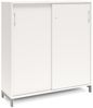 Büroschrank DNA 1200x1275 mm weiß/schwarz Schiebetür 3A4 Bild 1