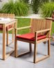 Set mit 2 Stühlen und Sitzkissen SASSARI PREMIUM zertifiziertes Akazienholz Rot Bild 3