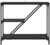 vidaXL Konsolentisch Schwarz Eichen-Optik 88,5 x 30 x 75 cm 882801 Bild 5