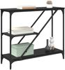 vidaXL Konsolentisch Schwarz Eichen-Optik 88,5 x 30 x 75 cm 882801 Bild 3