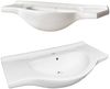 Badezimmer Waschplatz Set inkl. Keramik-Waschtisch LIRIA-56, Massivholz, B x H x T ca.: 85 x 200 x 43 cm Bild 4
