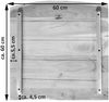 Tischplatte Baumkante Akazie Natur 60 x 60 cm CURT 76574627 Bild 2
