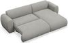 Selsey 'Emia' Ecksofa mit pflegeleichtem Chenillebezug und Schlaffunktion, Hellgrau, rechts Bild 4