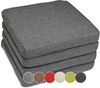 sunnypillow Stuhlkissen 4er Set Stuhlkissen wasserdicht UV-lichtecht BALI, 4er Set 50 x 50 x 5 cm Anthrazit Bild 5