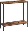 Hoobro KONSELENTISCH BRAUN Beistelltisch Ablage (H 75 x T 75 x B 22 cm) Bild 1