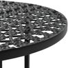 vidaXL Bistrotisch Schwarz 40x70cm Metall 245939 Bild 3