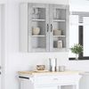 vidaXL Wandglas-Schrank PORTO 2 pcs Beton Grau 40 x 31 x 80 cm 885342 Bild 4