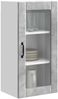 vidaXL Wandglas-Schrank PORTO 2 pcs Beton Grau 40 x 31 x 80 cm 885342 Bild 3