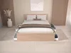 Vente-unique - VELONA Bett Holz, Platte BeigeWeiß - B 193,6 cm x H 82,6 cm x L 164,4 cm Bild 2