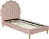 Vente-unique - Bett Muschelbett - 90 x 190 cm - Samt - Rosa - MOANA Bild 3