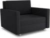 Schlafsofa Pura Midi mit Bettkasten - Polstersofa mit Schlaffunktion, Sofa, Bettsofa, Wohnlandschaft (Schwarz (Suedine 24)) Bild 2