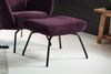 KAWOLA Sessel LOTTE Ohrensessel velvet purple mit Hocker 117 x 82 x 79 cm Bild 5