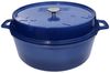 Grillfürst emaillierter Dutch Oven ohne Füsse DO12 - blau Bild 3