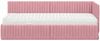vidaXL Eckbettgestell mit Matratze mit Kopfteil 2 pcs Grau Samt 3393801 Bild 5